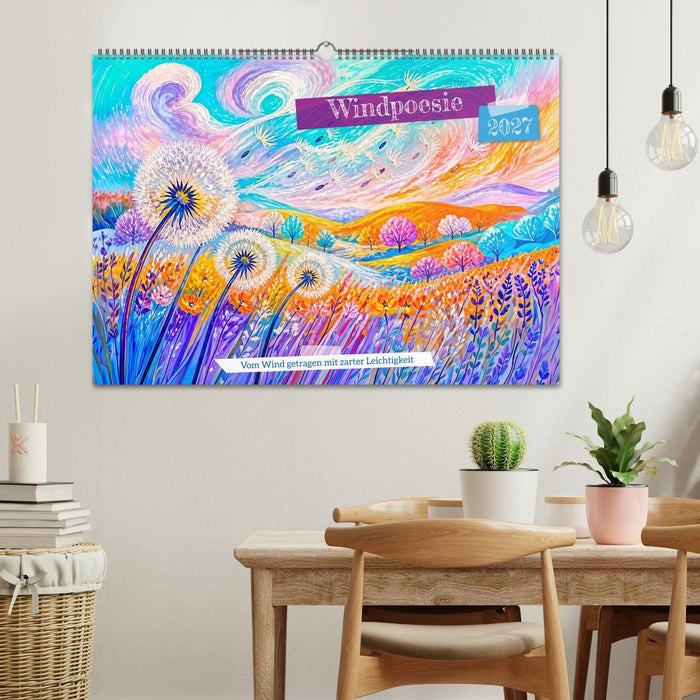 Windpoesie - Vom Wind getragen mit zarter Leichtigkeit (CALVENDO Wandkalender 2027)