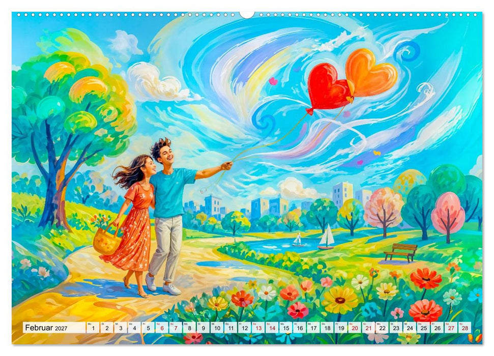 Windpoesie - Vom Wind getragen mit zarter Leichtigkeit (CALVENDO Wandkalender 2027)