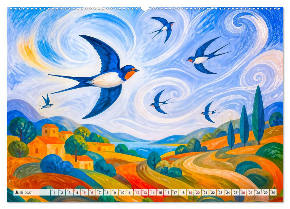Windpoesie - Vom Wind getragen mit zarter Leichtigkeit (CALVENDO Wandkalender 2027)