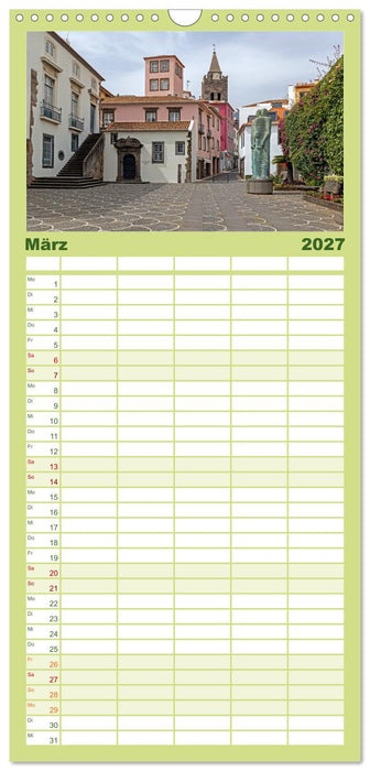 Madeiras charmante Hauptstadt Funchal (CALVENDO Familienplaner 2027)