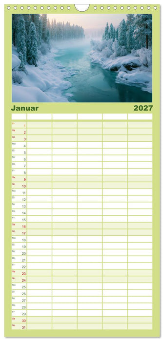 Mystische Naturwelten (CALVENDO Familienplaner 2027)