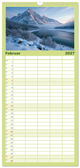 Mystische Naturwelten (CALVENDO Familienplaner 2027)