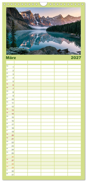 Mystische Naturwelten (CALVENDO Familienplaner 2027)