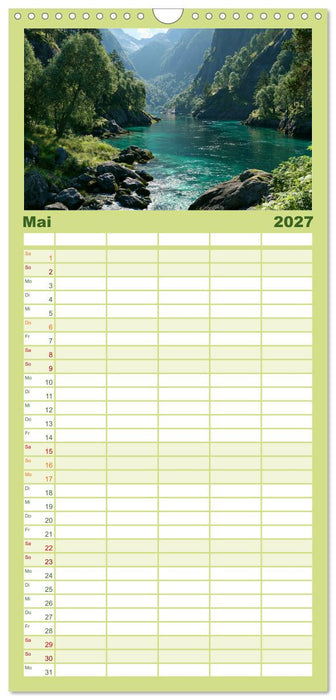 Mystische Naturwelten (CALVENDO Familienplaner 2027)