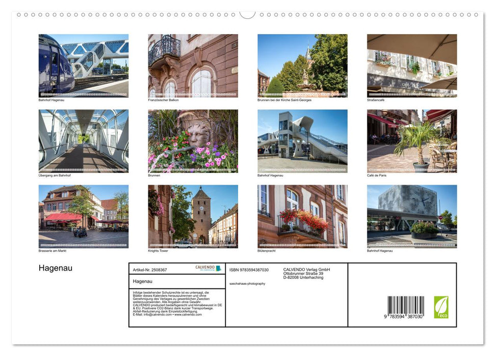 Hagenau (CALVENDO Premium Wandkalender 2027)