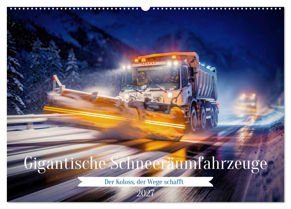 Gigantische Schneeräumfahrzeuge (CALVENDO Wandkalender 2027)