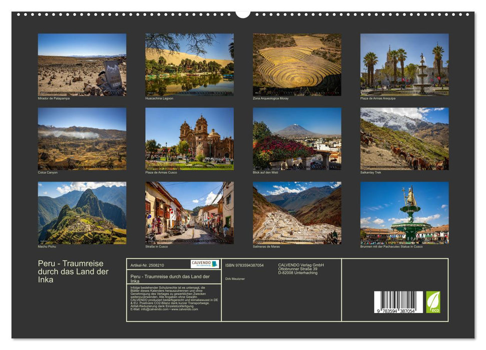 Peru - Traumreise durch das Land der Inka (CALVENDO Premium Wandkalender 2027)