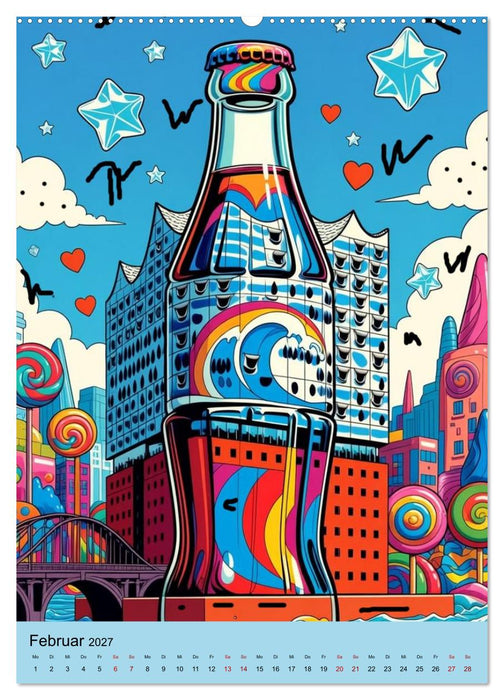Poppige Cola-Flaschen (CALVENDO Wandkalender 2027)