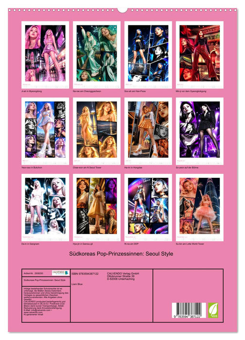 Südkoreas Pop-Prinzessinnen: Seoul Style (CALVENDO Premium Wandkalender 2027)