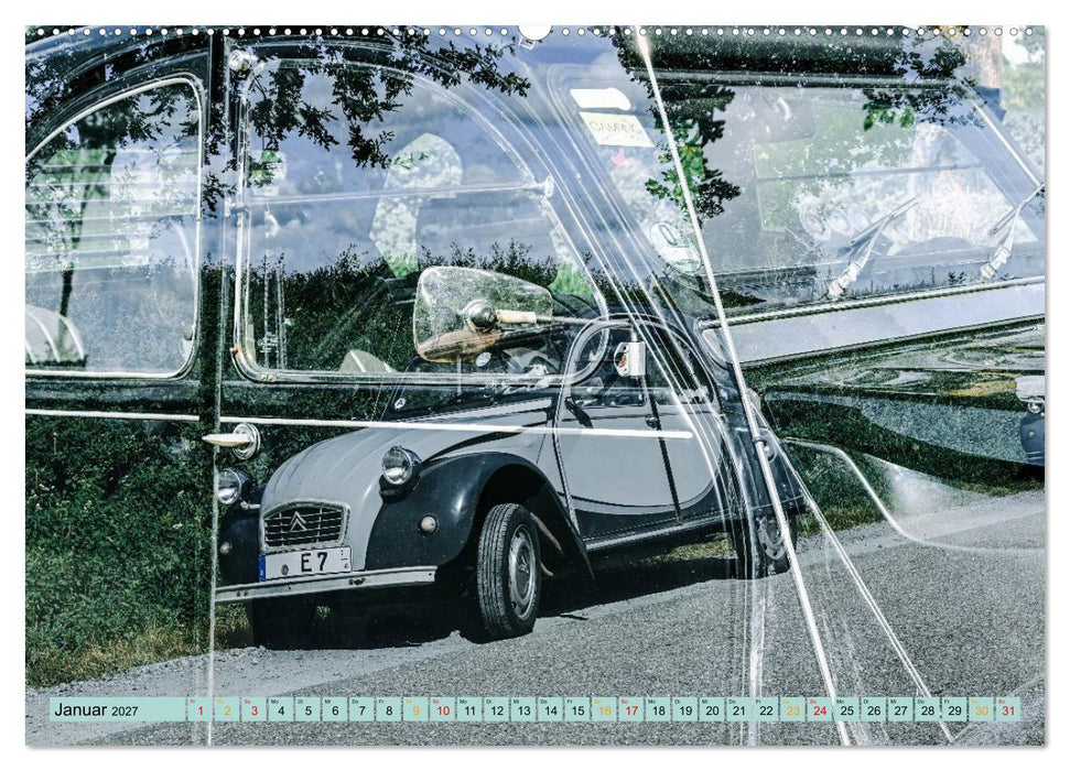 Citroën 2CV im Detail (CALVENDO Premium Wandkalender 2027)