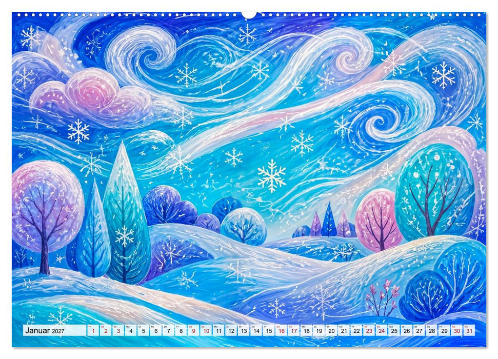 Windpoesie - Vom Wind getragen mit zarter Leichtigkeit (CALVENDO Premium Wandkalender 2027)
