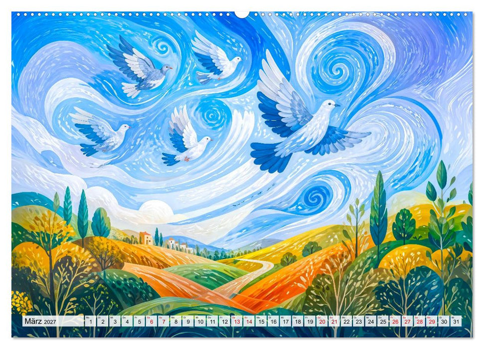 Windpoesie - Vom Wind getragen mit zarter Leichtigkeit (CALVENDO Premium Wandkalender 2027)
