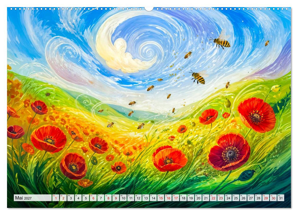 Windpoesie - Vom Wind getragen mit zarter Leichtigkeit (CALVENDO Premium Wandkalender 2027)