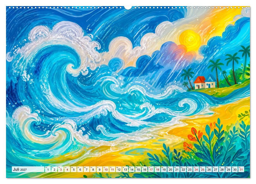 Windpoesie - Vom Wind getragen mit zarter Leichtigkeit (CALVENDO Premium Wandkalender 2027)