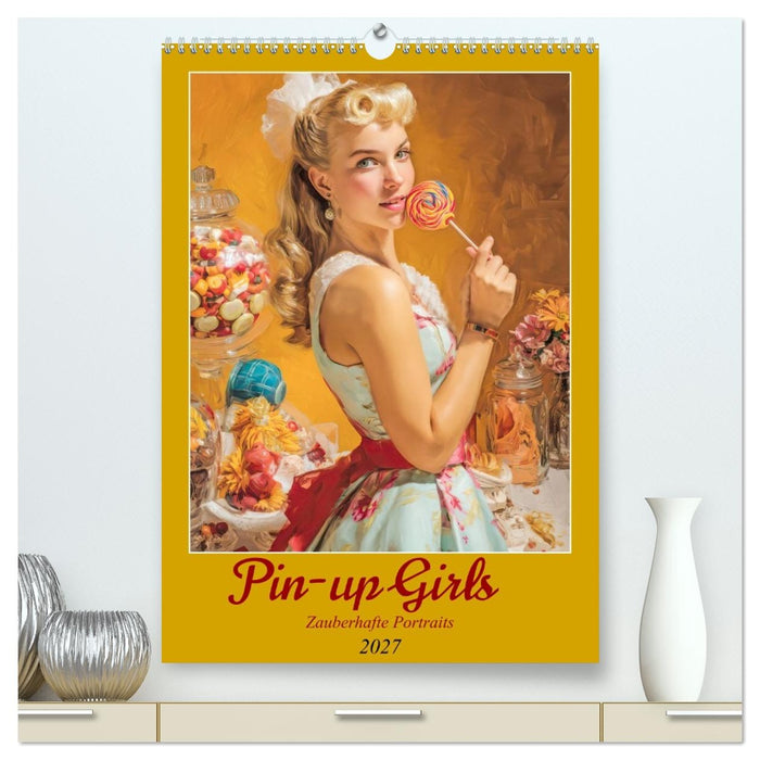 Pin-up Girls - Zauberhafte Portraits (CALVENDO Premium Wandkalender 2027)