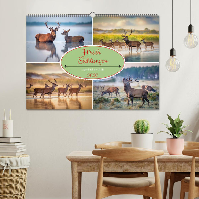 Hirsch Sichtungen (CALVENDO Wandkalender 2027)