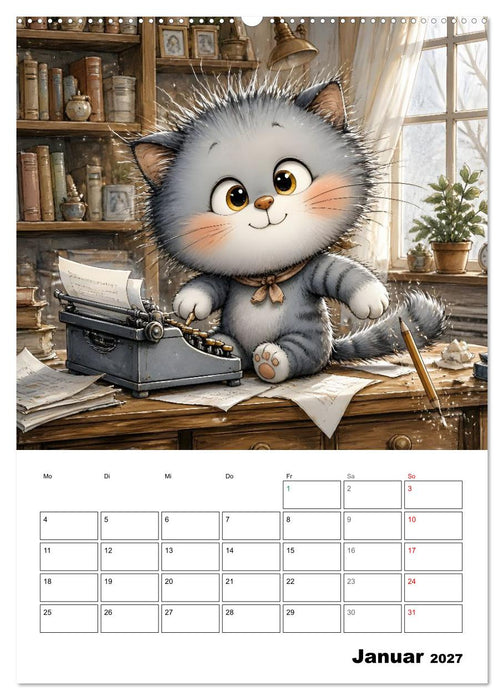 Frecher Stubentiger (CALVENDO Premium Wandkalender 2027)