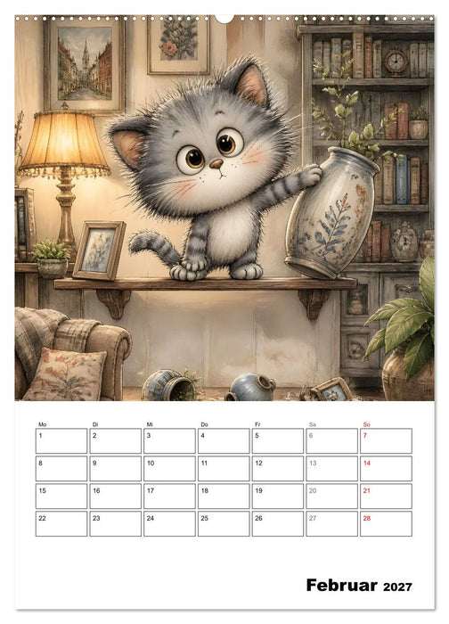 Frecher Stubentiger (CALVENDO Premium Wandkalender 2027)