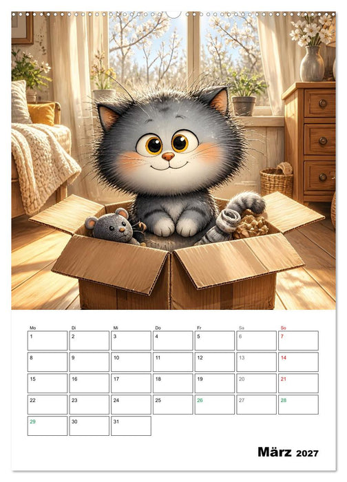 Frecher Stubentiger (CALVENDO Premium Wandkalender 2027)