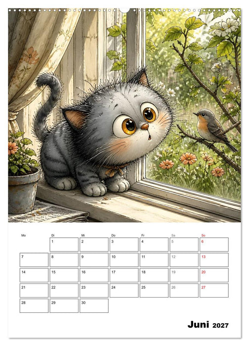 Frecher Stubentiger (CALVENDO Premium Wandkalender 2027)