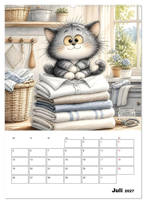 Frecher Stubentiger (CALVENDO Premium Wandkalender 2027)