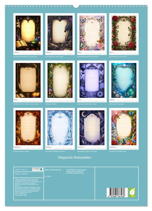 Magische Notizwelten (CALVENDO Premium Wandkalender 2027)