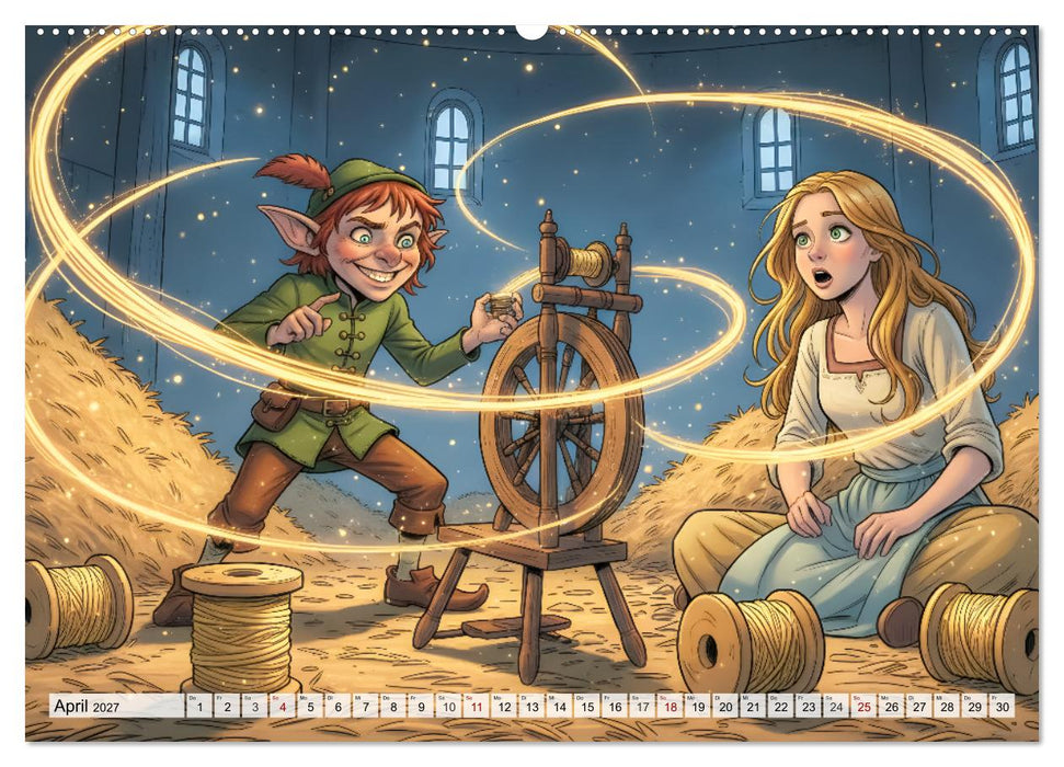 Rumpelstilzchen – Das Geheimnis des Goldes (CALVENDO Wandkalender 2027)