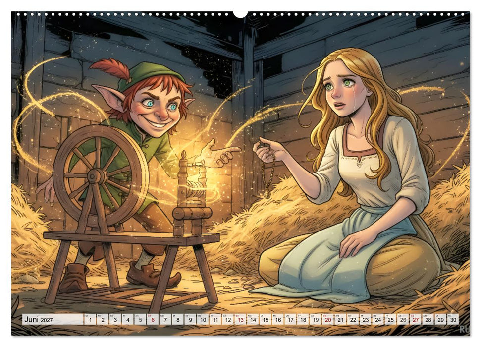 Rumpelstilzchen – Das Geheimnis des Goldes (CALVENDO Wandkalender 2027)