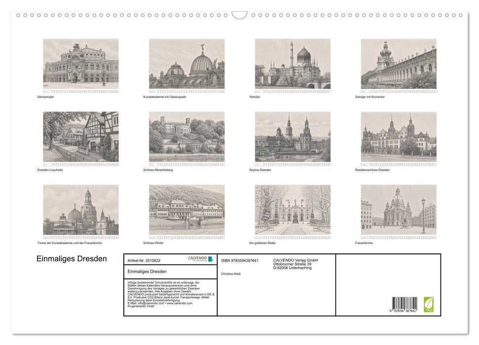 Einmaliges Dresden (CALVENDO Wandkalender 2027)