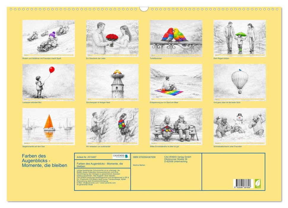 Farben des Augenblicks - Momente, die bleiben (CALVENDO Wandkalender 2027)