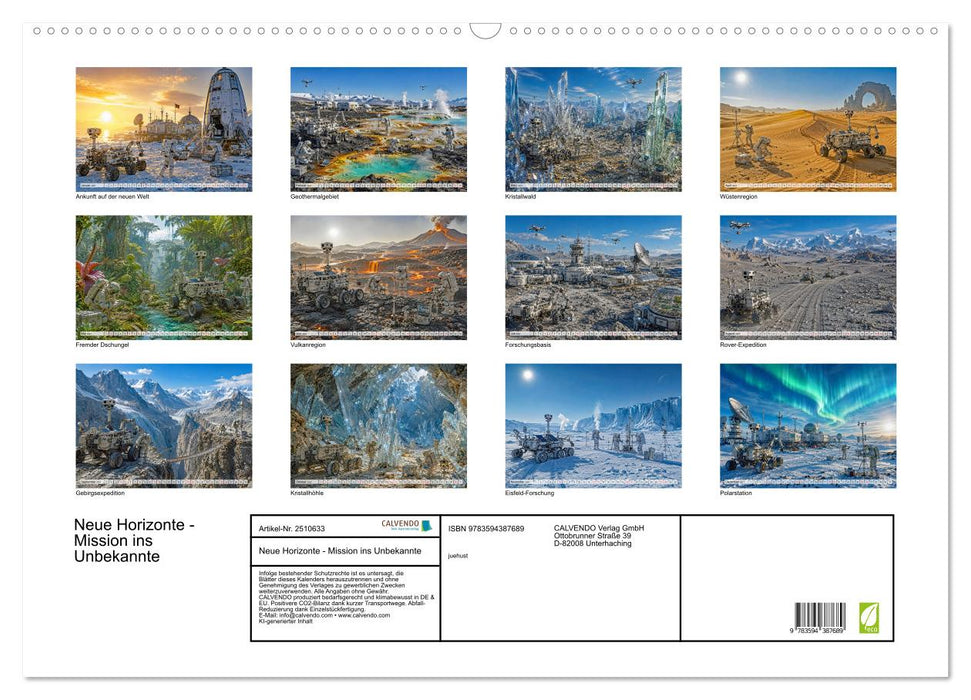 Neue Horizonte - Mission ins Unbekannte (CALVENDO Wandkalender 2027)