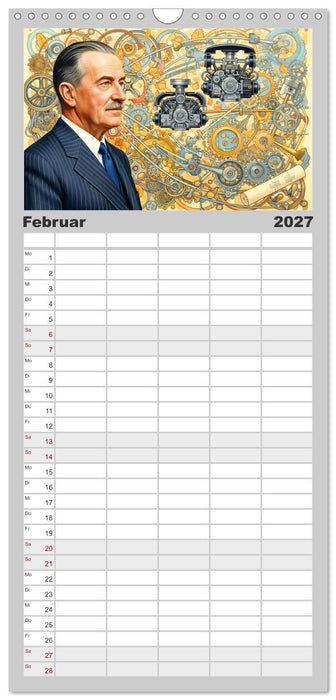 Automobilbauer der Geschichte (CALVENDO Familienplaner 2027)