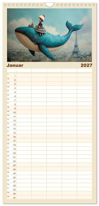 Die langsamen Giganten der Träume (CALVENDO Familienplaner 2027)