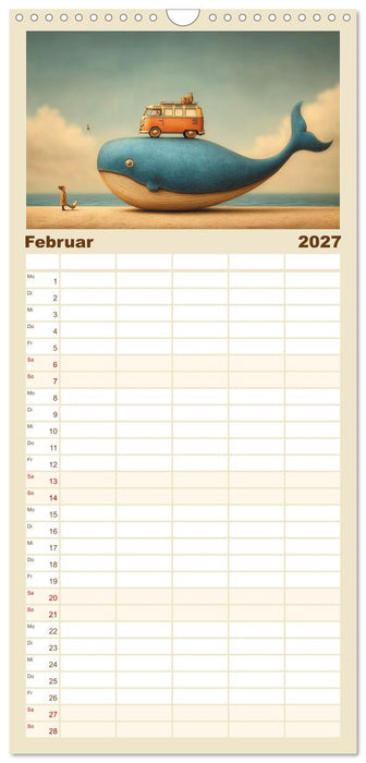 Die langsamen Giganten der Träume (CALVENDO Familienplaner 2027)