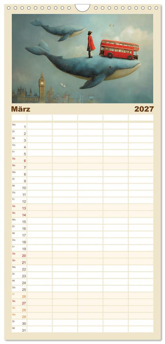 Die langsamen Giganten der Träume (CALVENDO Familienplaner 2027)