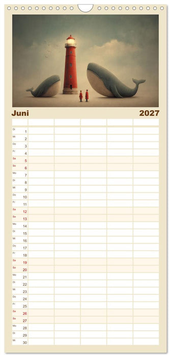 Die langsamen Giganten der Träume (CALVENDO Familienplaner 2027)