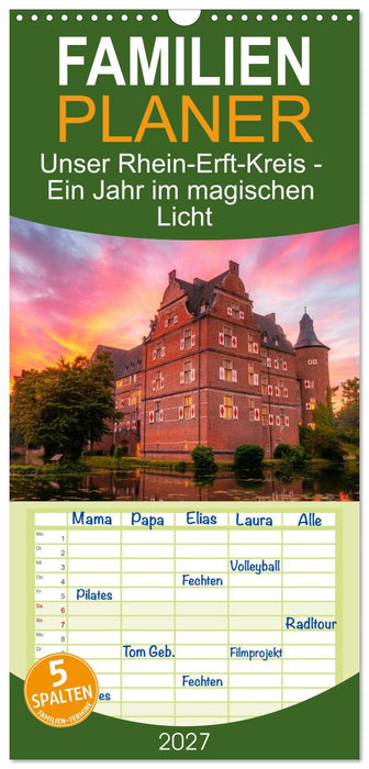 Unser Rhein-Erft-Kreis - Ein Jahr im magischen Licht (CALVENDO Familienplaner 2027)