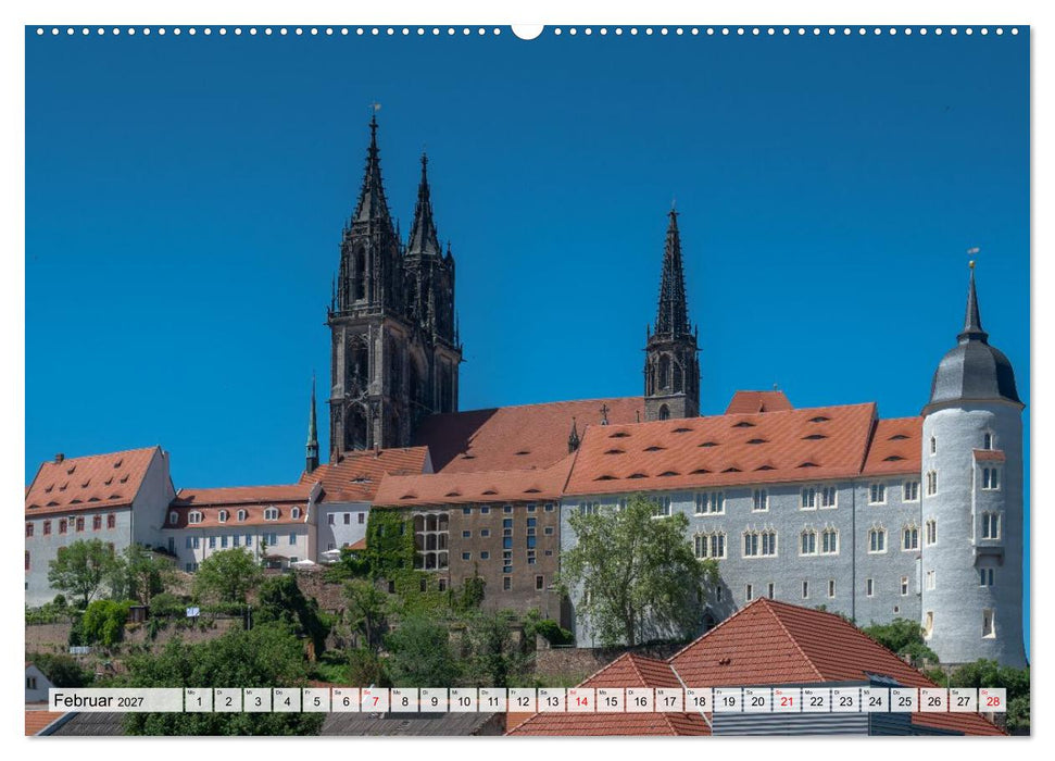Sächsische Sehnsucht - Ein Jahr zwischen Meißen und Radebeul (CALVENDO Premium Wandkalender 2027)