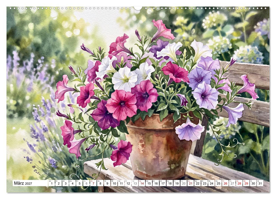 Blütenzauber des Sommers (CALVENDO Premium Wandkalender 2027)