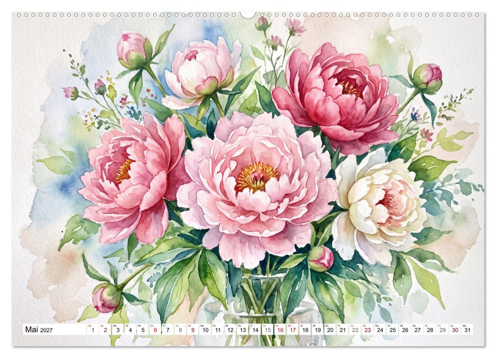 Blütenzauber des Sommers (CALVENDO Premium Wandkalender 2027)