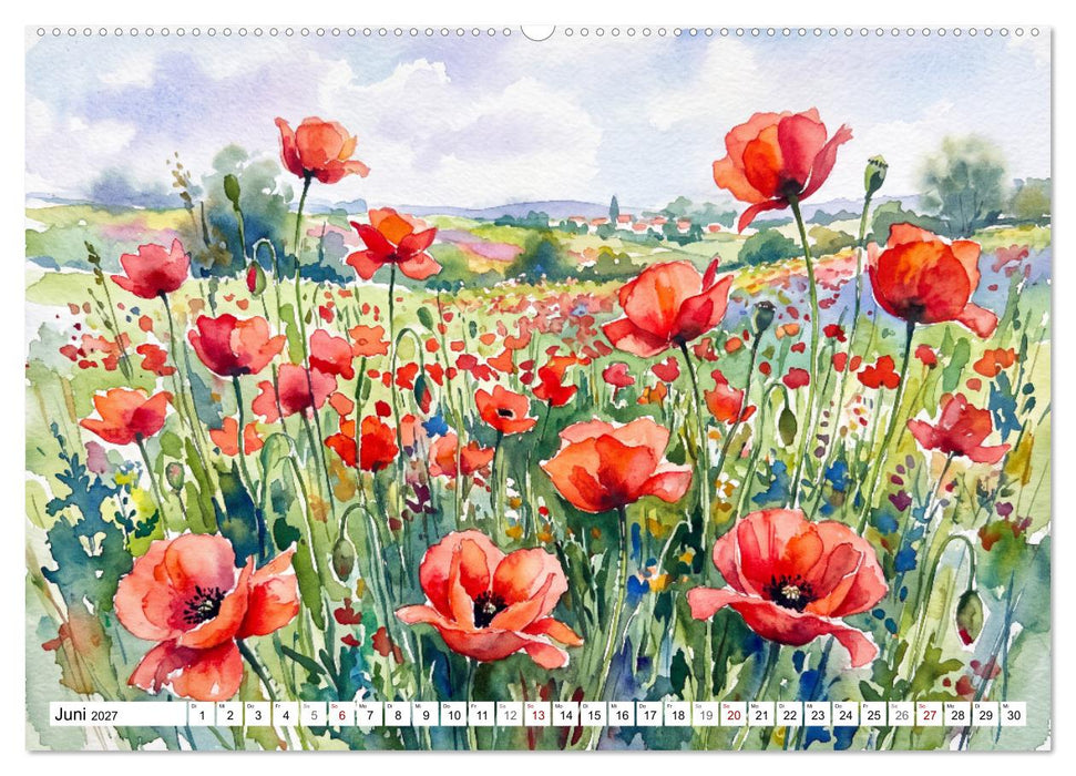 Blütenzauber des Sommers (CALVENDO Premium Wandkalender 2027)