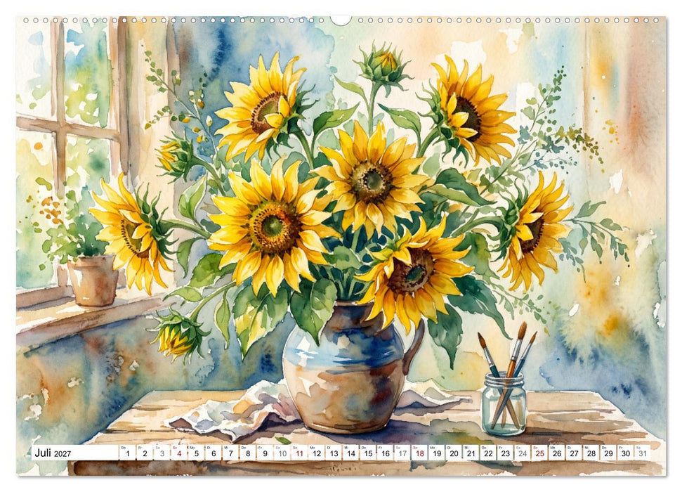 Blütenzauber des Sommers (CALVENDO Premium Wandkalender 2027)