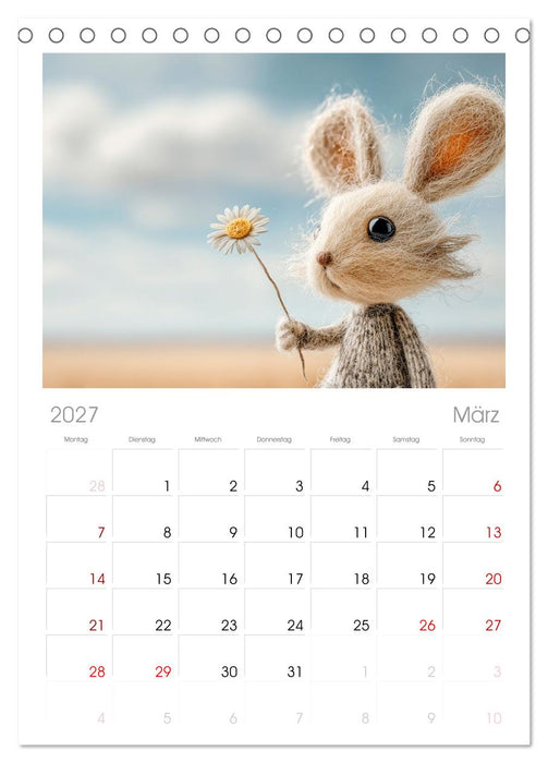Kleine Seelen aus Wolle (CALVENDO Wandkalender 2027)