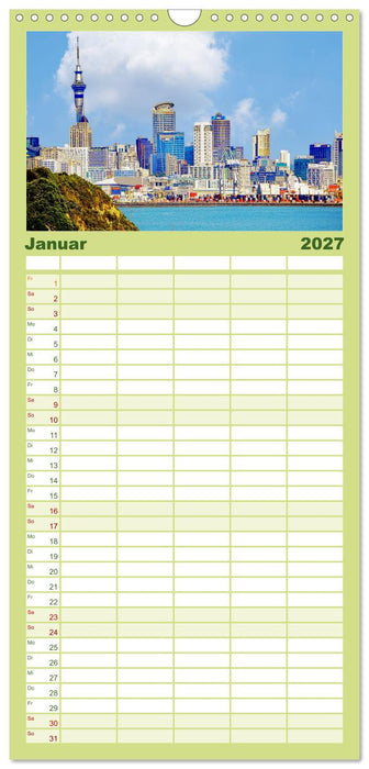 Neuseeland - Land der Kontraste (CALVENDO Familienplaner 2027)