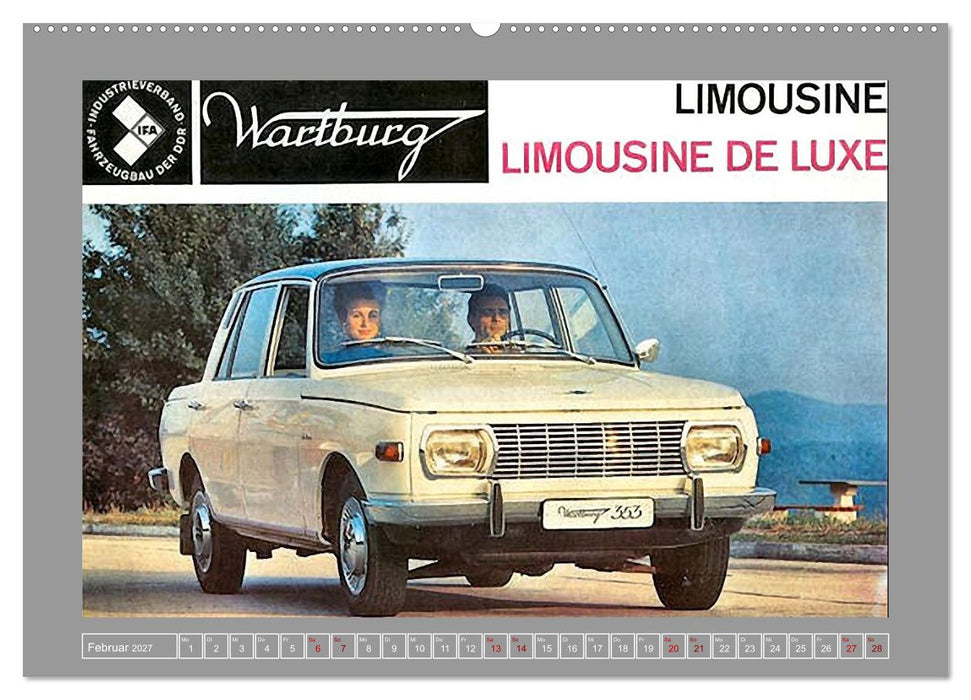 Die DDR auf Rädern (CALVENDO Premium Wandkalender 2027)