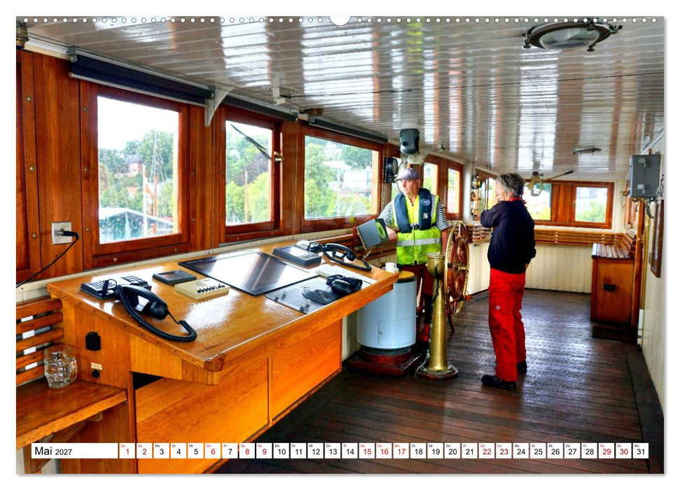 Unter Dampf auf der Elbe - Dampf-Eisbrecher Stettin (CALVENDO Premium Wandkalender 2027)