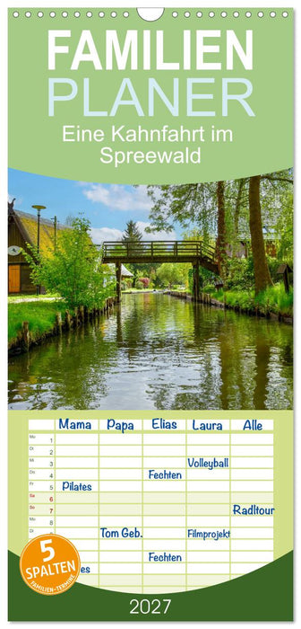 Eine Kahnfahrt im Spreewald (CALVENDO Familienplaner 2027)