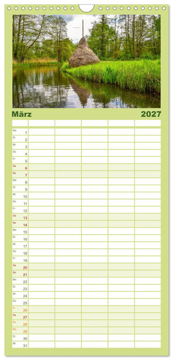 Eine Kahnfahrt im Spreewald (CALVENDO Familienplaner 2027)