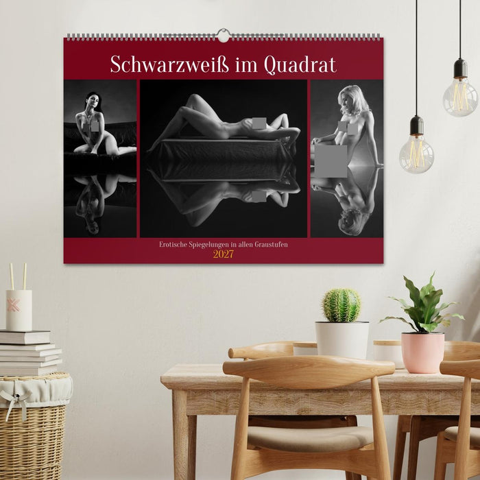 Schwarzweiß im Quadrat (CALVENDO Wandkalender 2027)