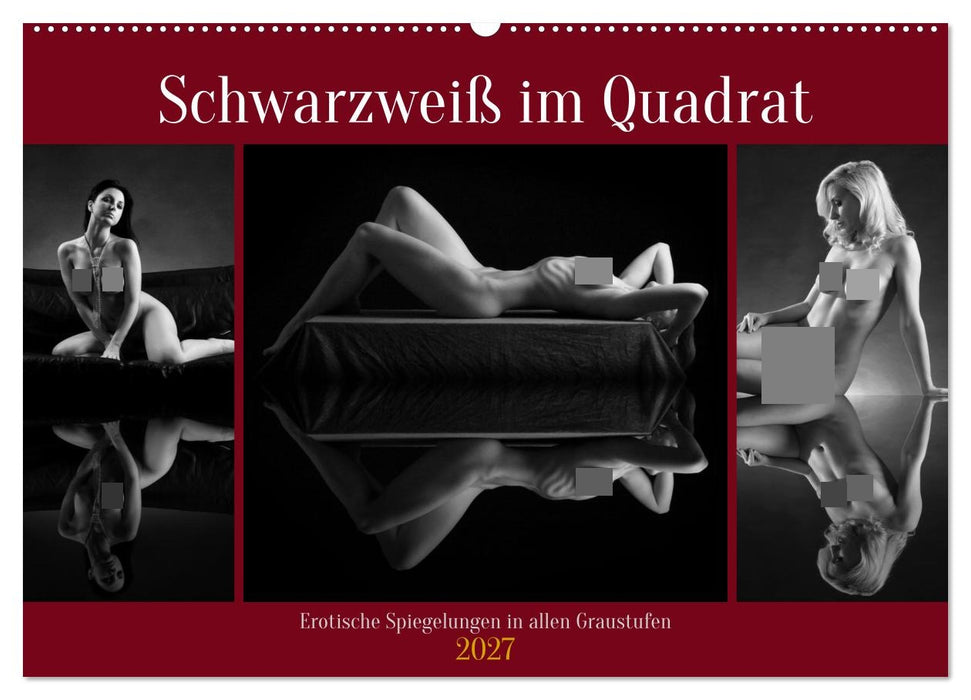 Schwarzweiß im Quadrat (CALVENDO Wandkalender 2027)